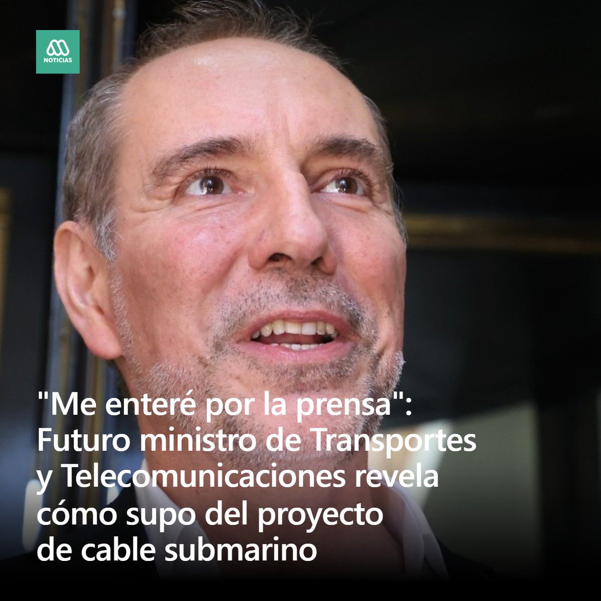 🔴 El futuro ministro de Transportes y Telecomunicaciones, Louis de Grange, reveló en una entrevista radial que se enteró por la prensa del proyecto del cable submarino Chile-China Express.