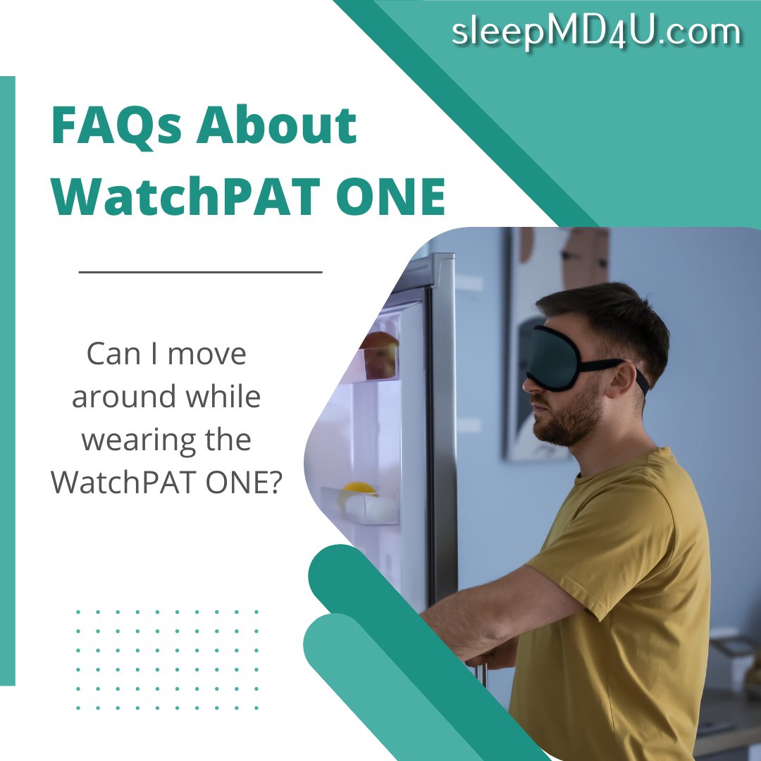 SleepMD4U's tweet photo. Yes, you can move around while wearing the WatchPAT One. However, it is important to follow the instructions provided by your healthcare provider to ensure accurate readings. https://t.co/aDhMglDKGx