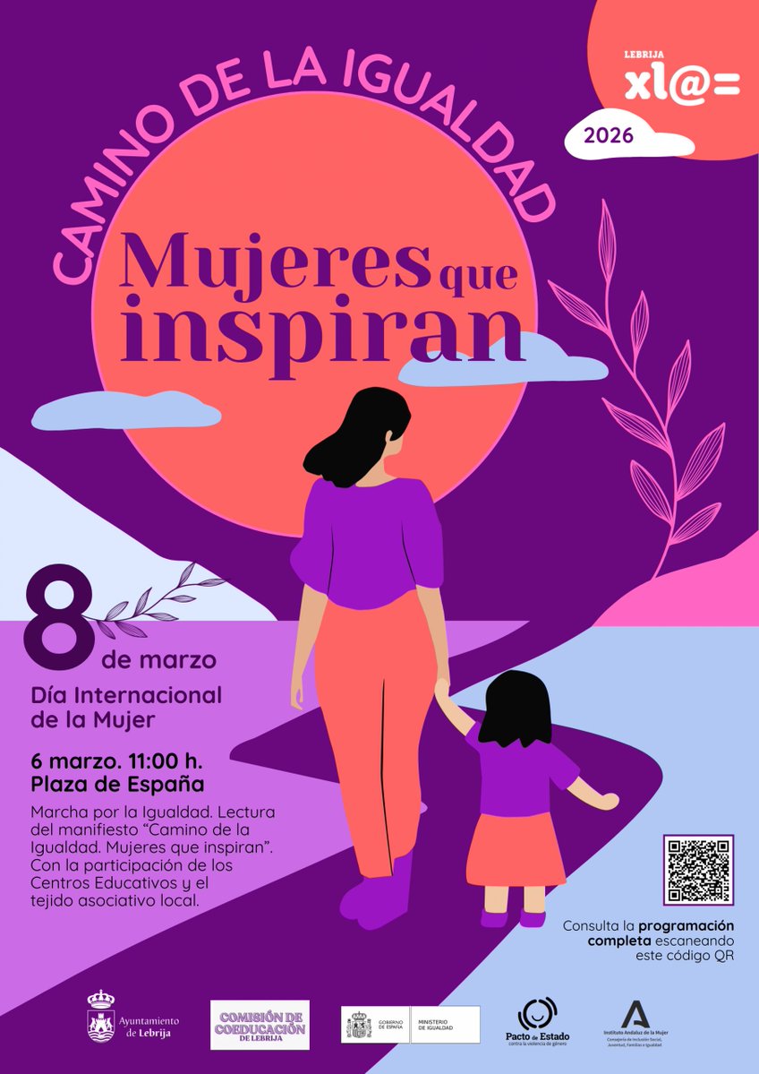 “Camino de la igualdad. Mujeres que inspiran”: Lebrija celebra el Día Internacional de la Mujer con una programación educativa y participativa
ondacorazon.es/camino-de-la-i…