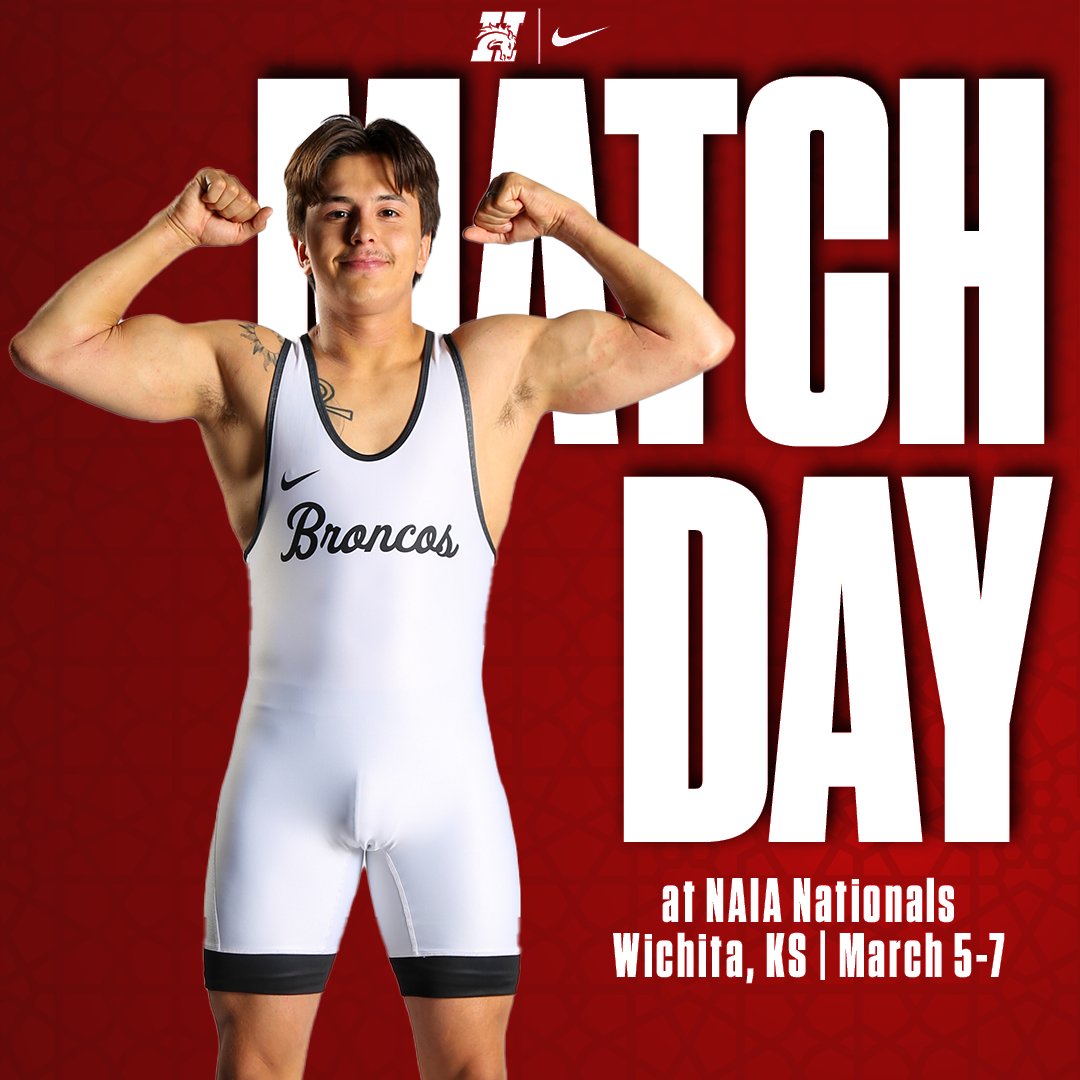 HCBroncoMWR's tweet photo. ❗️IT'S MATCH DAY❗️
We begin our trip at the NAIA National Championships today at 11am!
📺: https://t.co/jnf8HJPWza
📊: https://t.co/xHOngXNPkT
#GDTBAB https://t.co/GrdkJyhocg