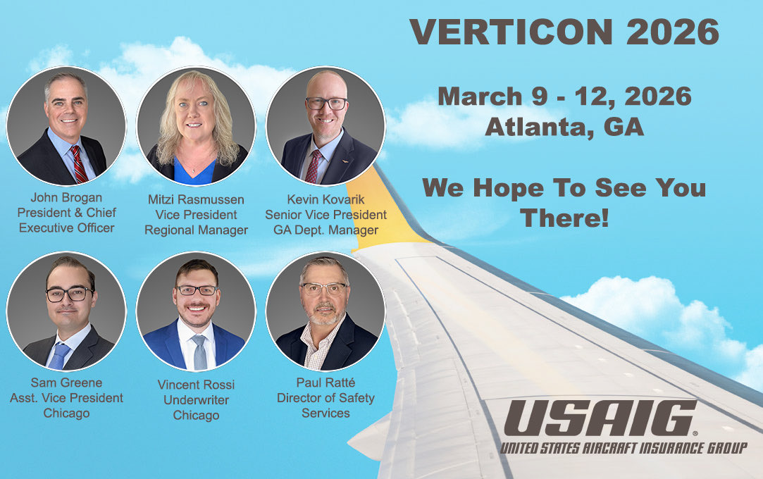 <a href="/USAIG_CAIG/">USAIG & CAIG</a>  is looking forward to seeing you <a href="/verticalavi/">Vertical Aviation International</a>  #Verticon2026 – March 9-12 – Atlanta, GA.verticon.org/attend/ #AviationInsurance
