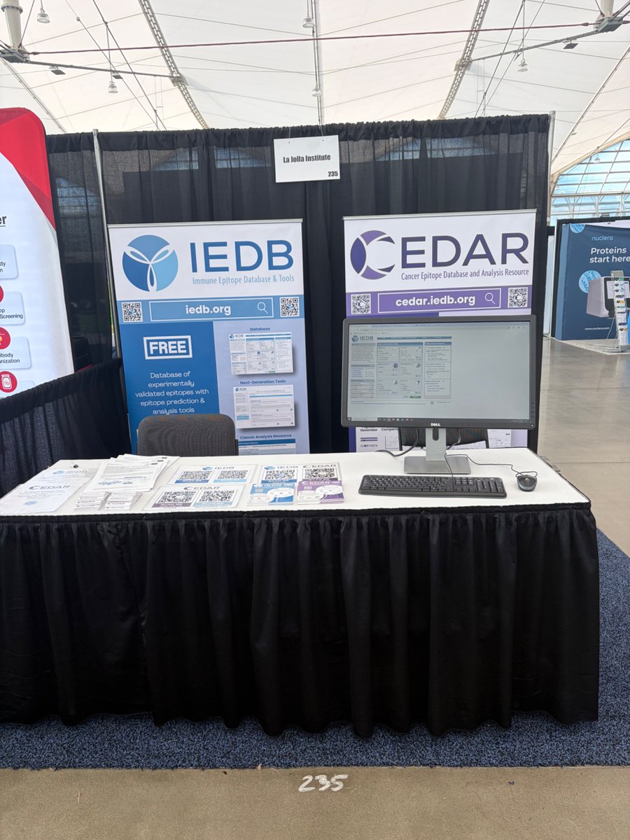 iedb_'s tweet photo. We’re all set up at the #festivalofbiologicsusa! Dr. Alessandro Sette will be speaking today at 12:10 PM! https://t.co/PVwQ7JTovH