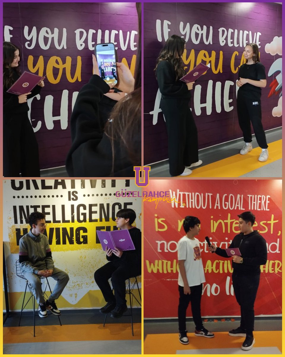 UOGuzelbahce's tweet image. 'Campus reporters' projesi ile 9.sınıf öğrencilerimiz İngilizceyi gerçek kişilerle iletişim kurarak deneyimlediler..

🎤 Real people. Real answers. Real English.Learning beyond the classroom.#EnglishInRealLife #StudentInterviews #SpeakEnglish