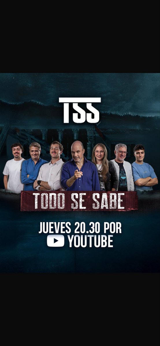 ¡VOLVEMOS! Mañana a las 20.30 hs en mi Canal propio de YouTube. 
Simplemente hacé clic acá👇
youtube.com/@todosesabe_ts…