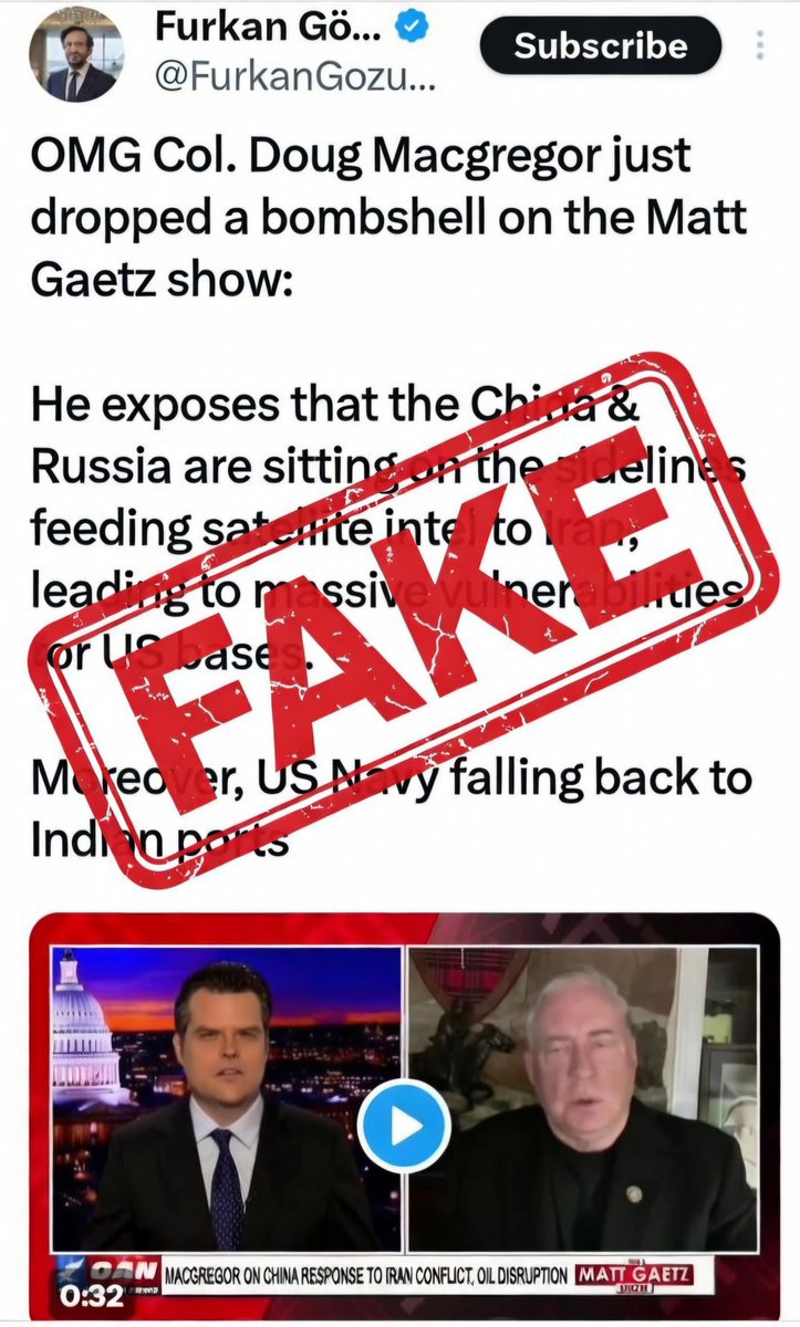 MEAFactCheck's tweet photo. Fake News Alert!

Claims being made on OAN, a US based channel that Indian ports are being used by the US Navy are fake and false. We caution you against such baseless and fabricated comments. https://t.co/xiFWnkoXBk