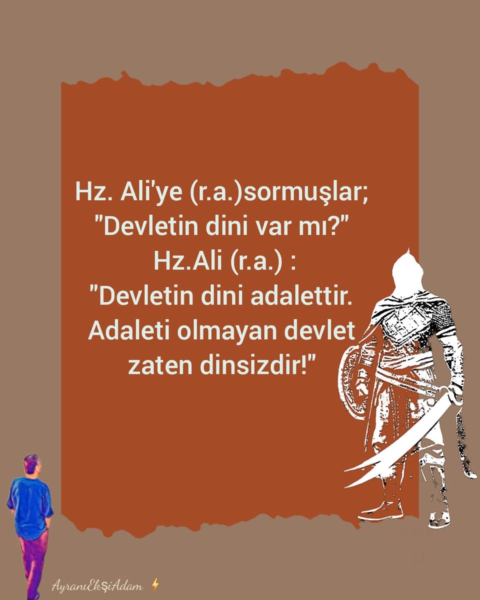 AyraniEksiAdam's tweet image. #HzAli (r.a.)
#devlet #din #adalet 
Bencede...  
#AyranıEkşiAdam ⚡️