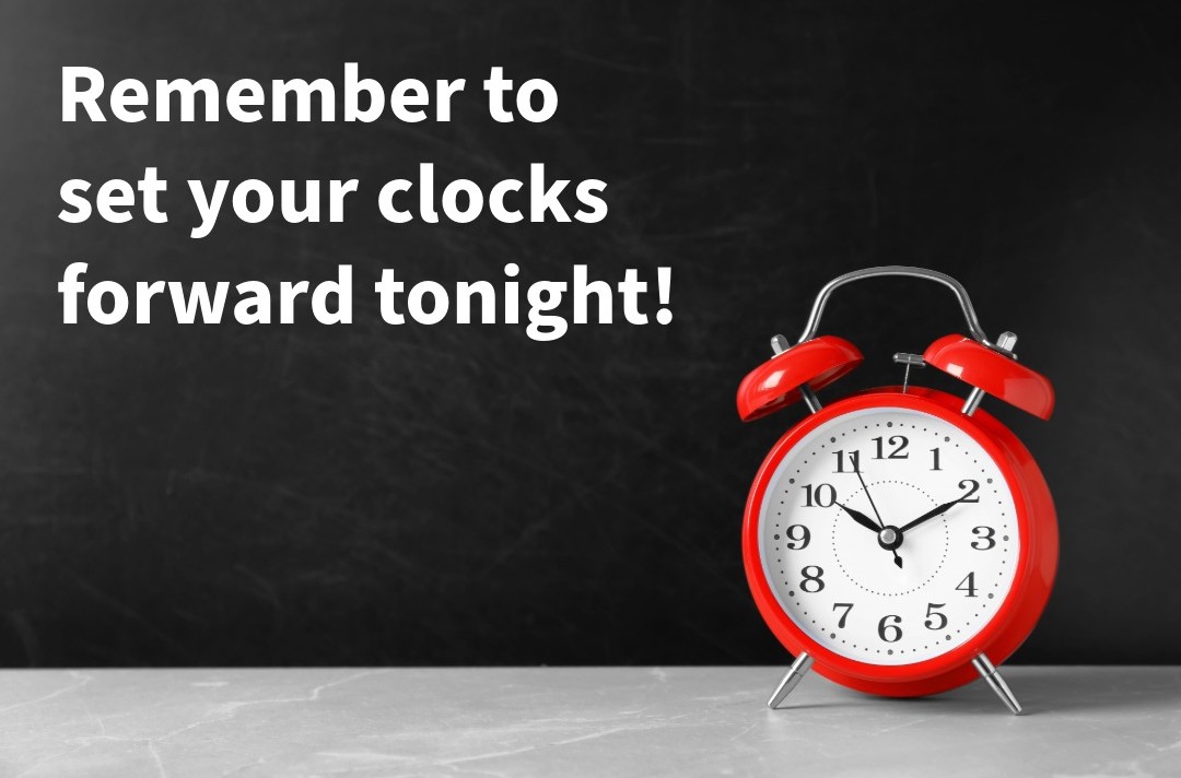 ToppersMore's tweet photo. It's time to spring forward! Remember to change your clocks. #daylightsavingtime #springforward https://t.co/Hk7FyeyOtI