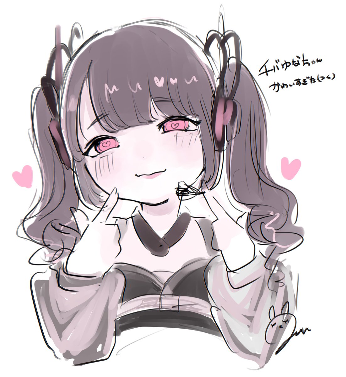 チバゆなちゃんの生誕祭に行きました♡のらくがきです