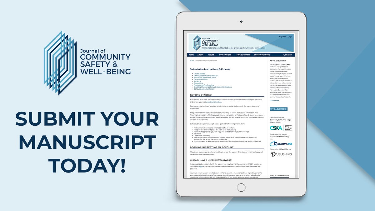 Journal of CSWB tweet media