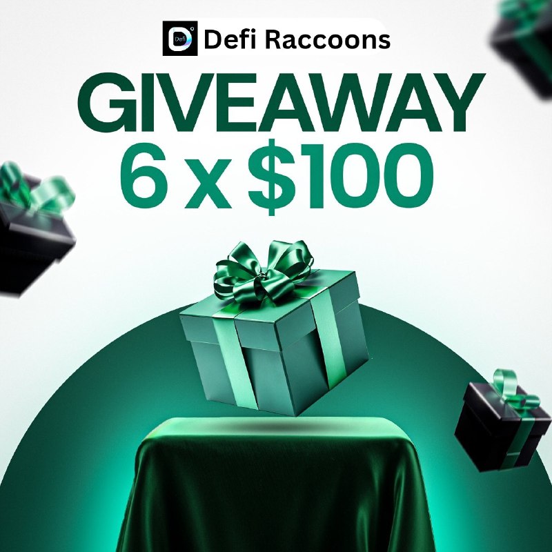 🎁 $100 GIVEAWAY! 🎁

6 winners will get $100 USDC!
How to participate:

1️⃣Follow: 
<a href="/Defi_Raccoons/">Defi Raccoons</a> &amp; <a href="/InvestorClubCom/">InvestorsClub🚀</a> 

2️⃣❤ + RT
3️⃣Comment &amp; tag 3 friends + bookmark

Winners announced in 3 days.
Good luck everyone! 🍀

#BNB #Giveaway #Binance #DeFiRaccoons #CryptoRewards #USDT