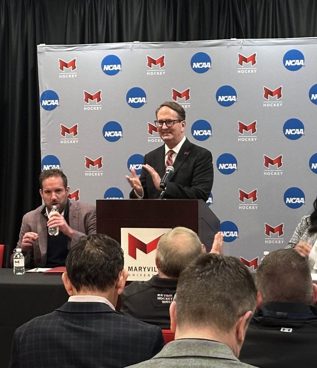 A monumental day at Maryville as the University (<a href="/MaryvilleSaints/">Maryville Athletics</a>) announces the launch of a Division I men’s hockey program. 

<a href="/KMOV/">KMOV</a> | <a href="/MatrixMidwest/">MatrixMidwest</a>