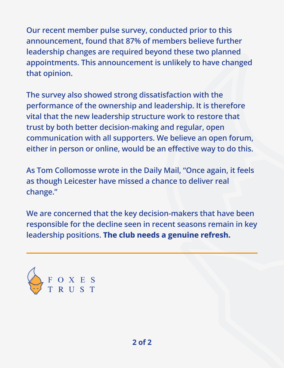 Foxes Trust tweet media