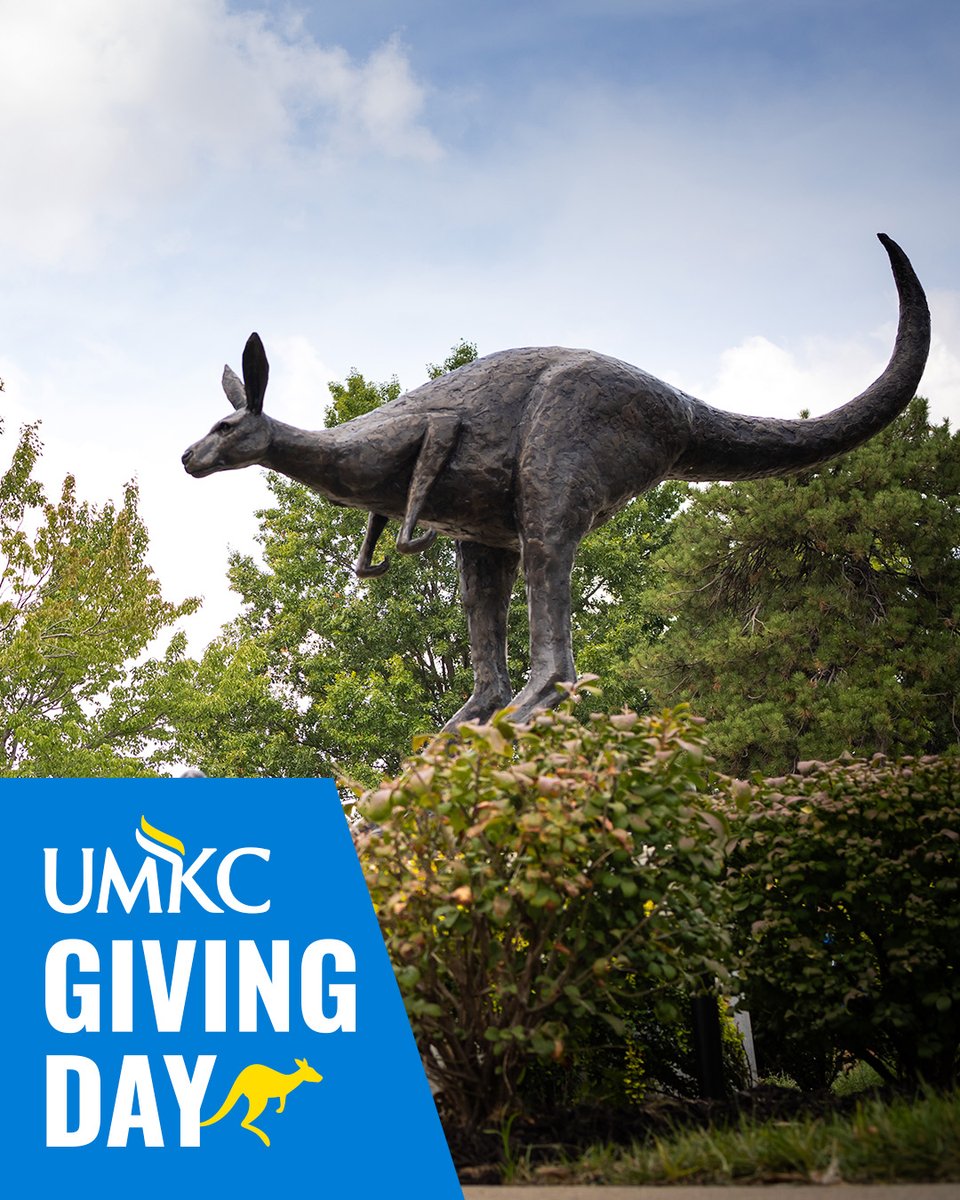 Once a Roo, always a Roo! Join me in making an impact on future generations
by giving to UMKC today. #umkcgivingday