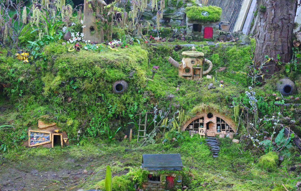 George the Mouse in a log pile house - Simon dell tweet media