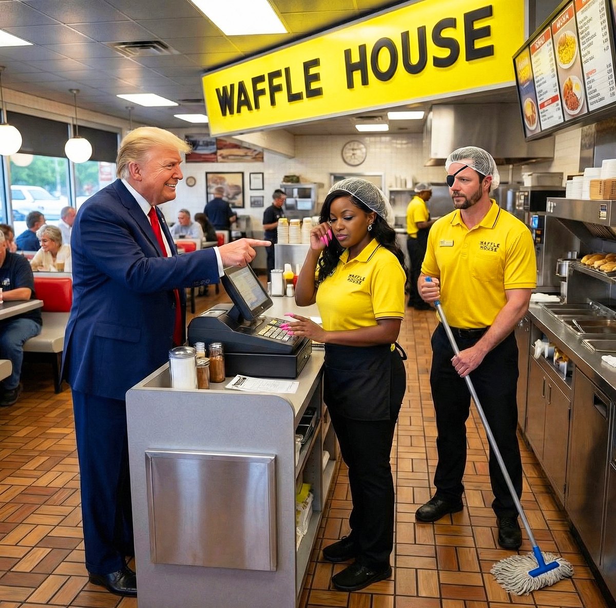 PapiTrumpo's tweet image. "...and a couple of biscuits, please."