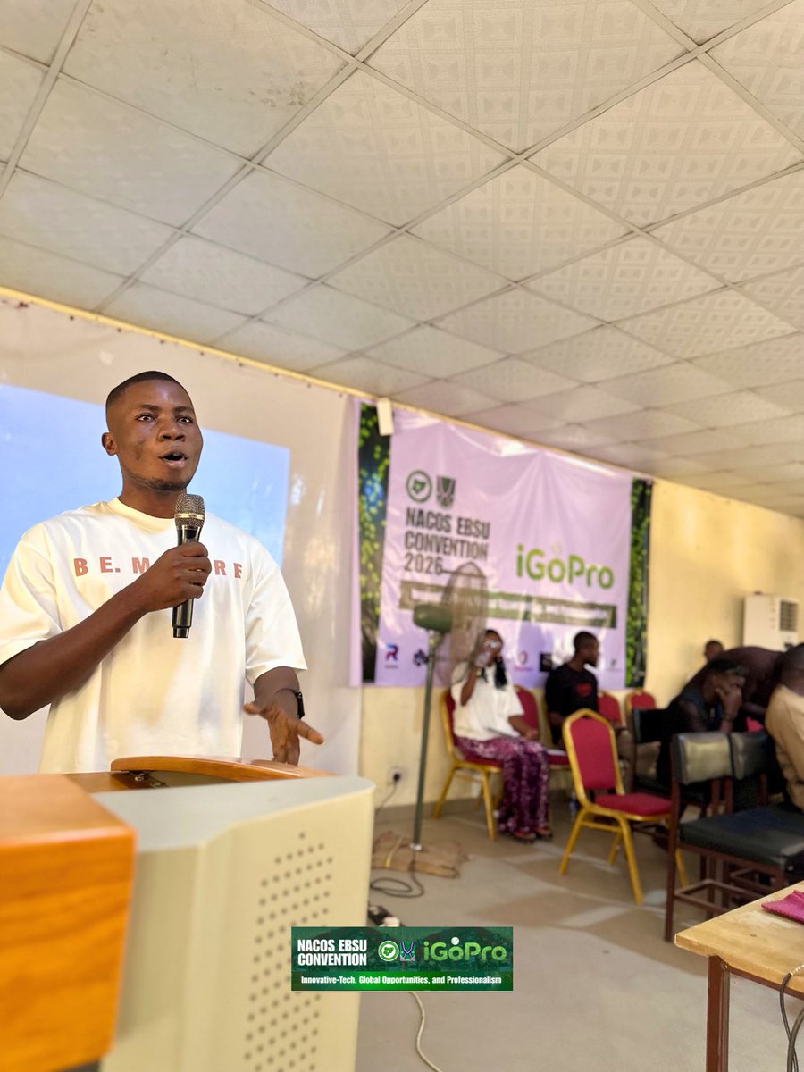 nacosebsu's tweet photo. Dear Victor Ikem.

We sincerely appreciate you for your immense contribution at the NACOS EBSU Convention grand finale and making the session truly impactful. Your presence, encouragement, and commitment played a meaningful role in making the event impactful and memorable for all https://t.co/Mjl6Liw41W