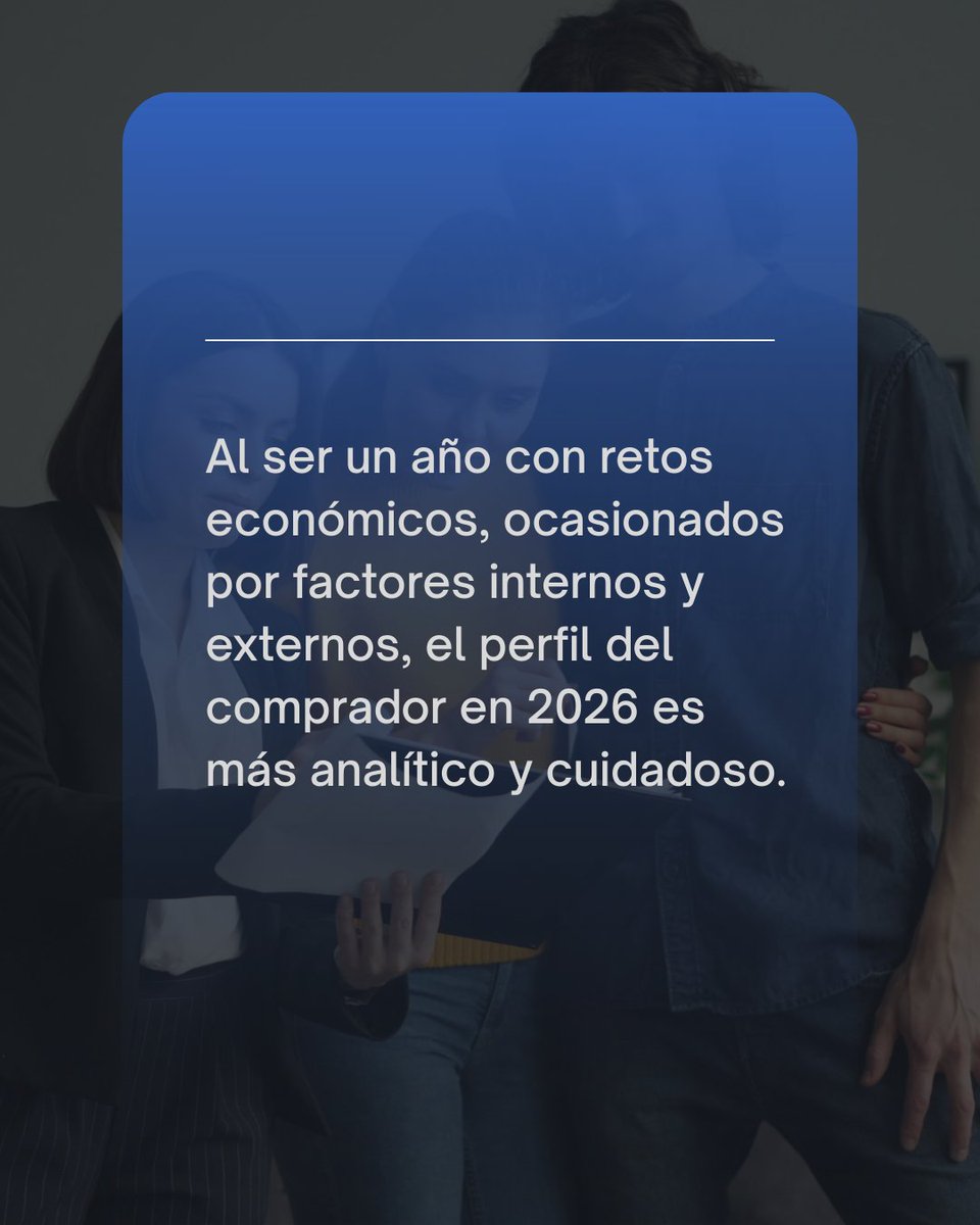 TINSAMEXICO's tweet photo. #Tendencias2026 l  Frente a un entorno económico con retos internos y externos, el comprador se ha vuelto más analítico y selectivo. Ya no decide solo por emoción o ubicación, hoy evalúa tiempos de entrega, reputación del desarrollador, promociones y esquemas de pago con mucho más detalle.

La confianza y la transparencia ya no son un “extra”, son el punto de partida. Son los verdaderos motores detrás de la decisión final.

Entender este nuevo perfil es clave para anticiparse al mercado y generar proyectos que conecten con lo que hoy realmente buscan los compradores.