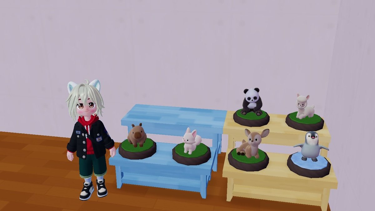 フレンドさんに動物のフィギュアの取り方教えて貰ってやっとここまで