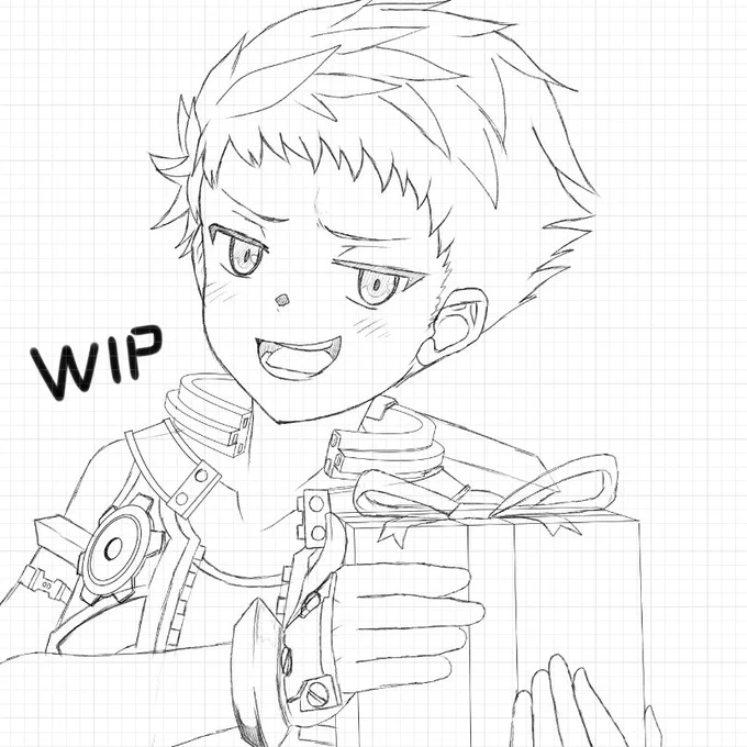 ホワイトデー向けに何か描くつもりです。 