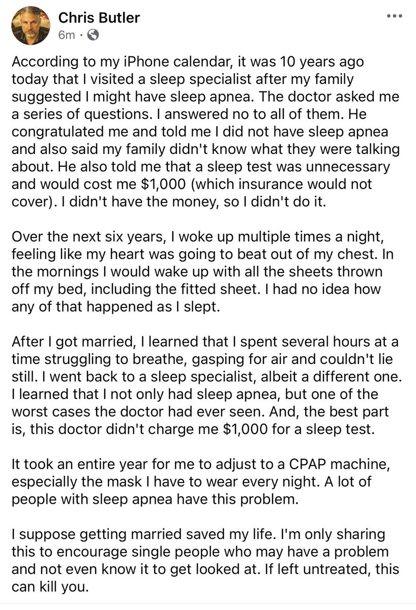 ChrisButler1204's tweet image. #sleepapnea