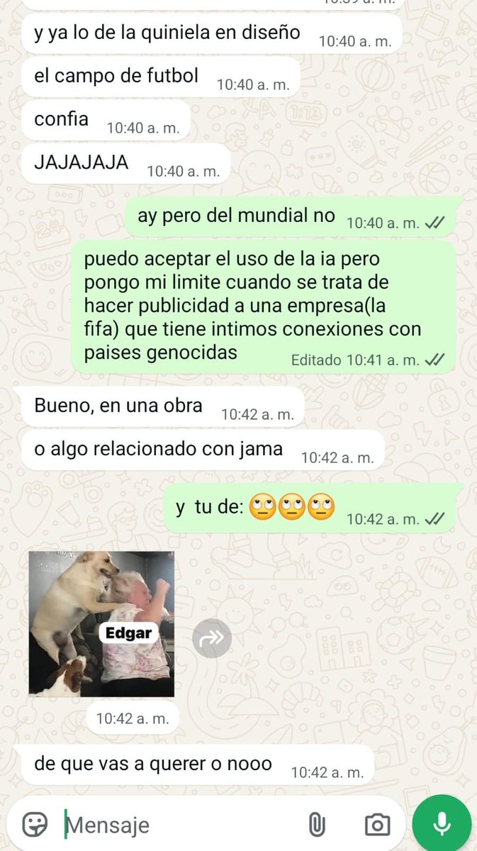 Que Significa Jsjsjs Jsjsjs cómo si la ia no fuera ya financiada por genocidas