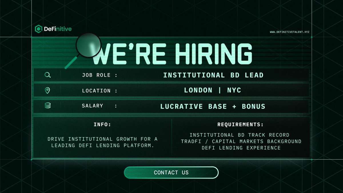 DeFinitive Talent | Hiring All Web3 Professionals tweet media