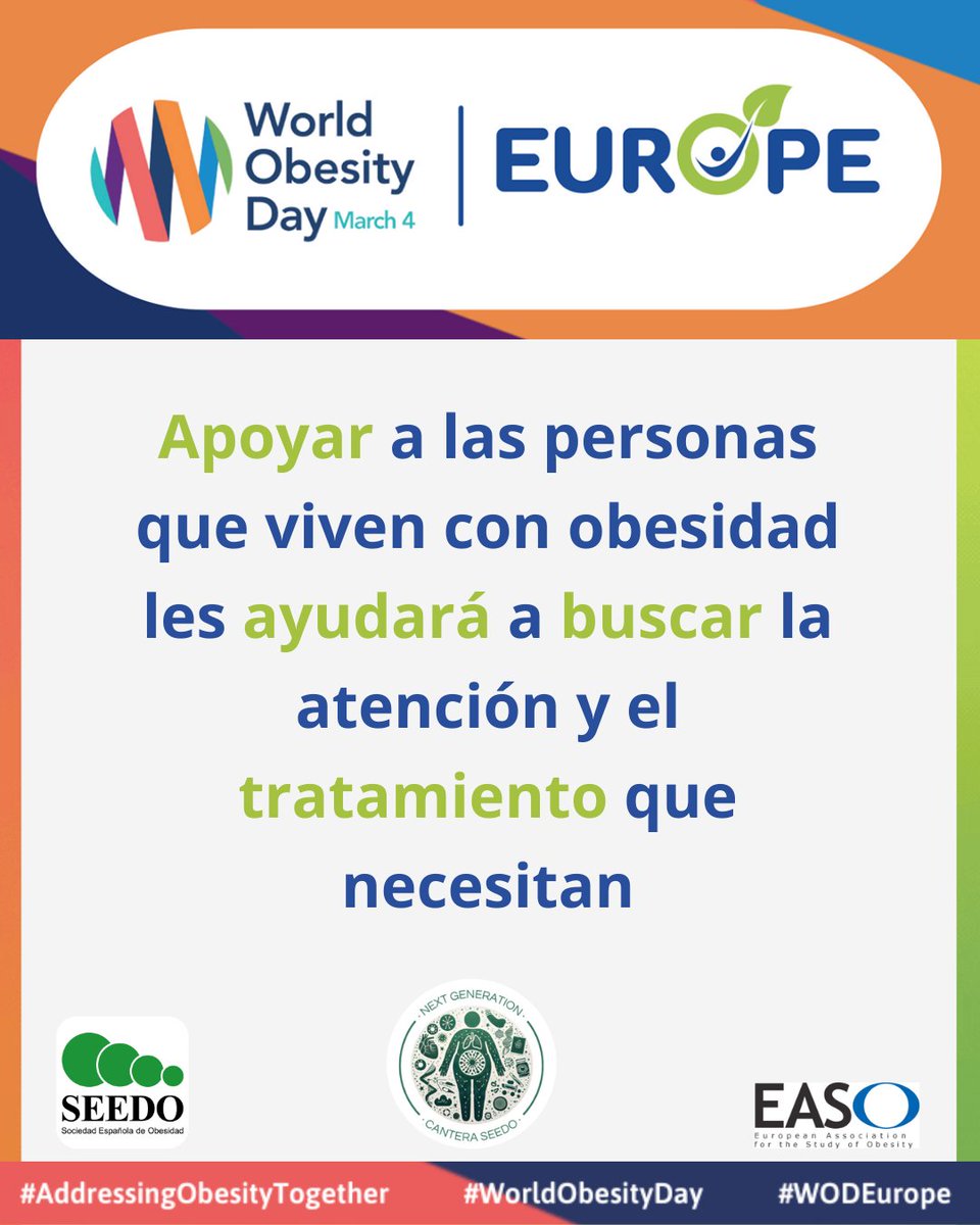 CanteraSEEDO's tweet photo. La #obesidad es una #enfermedad crónica, multifactorial, compleja y recidivante que requiere prevención, diagnóstico temprano, tratamiento adecuado y enfoque multidisciplinar

Actuemos juntos, sin estigma y con focus en salud

#seedocontigo #diamundialobesidad2026
#canteraseedo https://t.co/5Ryfb1WRWy