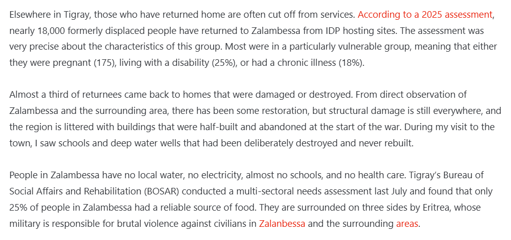 The people who live here are not talking about Red Sea access or politics or any of that. They wanted to talk about how they were going to survive this month, how they were getting water, how they were going to eat, when their kids were going to go back to school.
/3