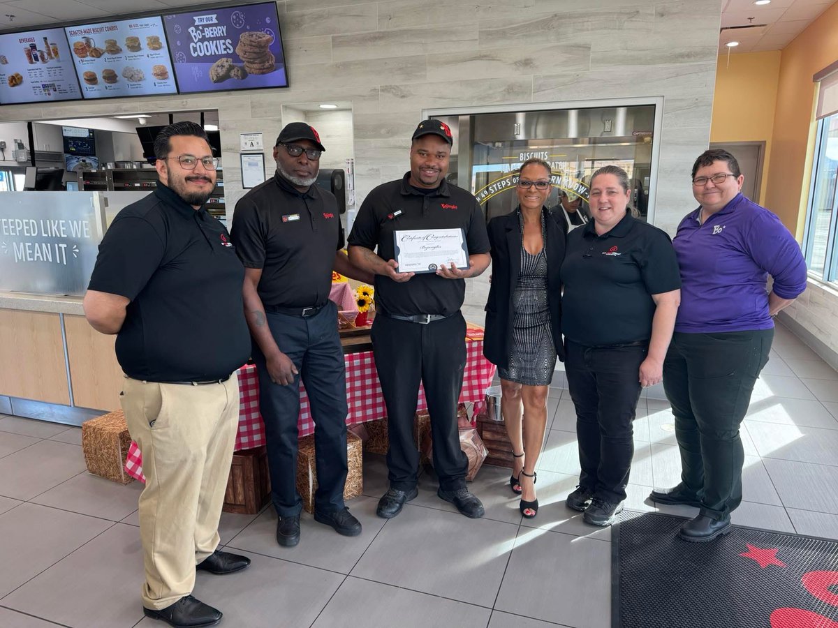 It was my distinct pleasure to present a certificate of appreciation to Bojangles, our newest restaurant located at 3041 Saint Rose Pkwy, Henderson, NV 89052. 

We are excited to welcome this iconic brand to Henderson.