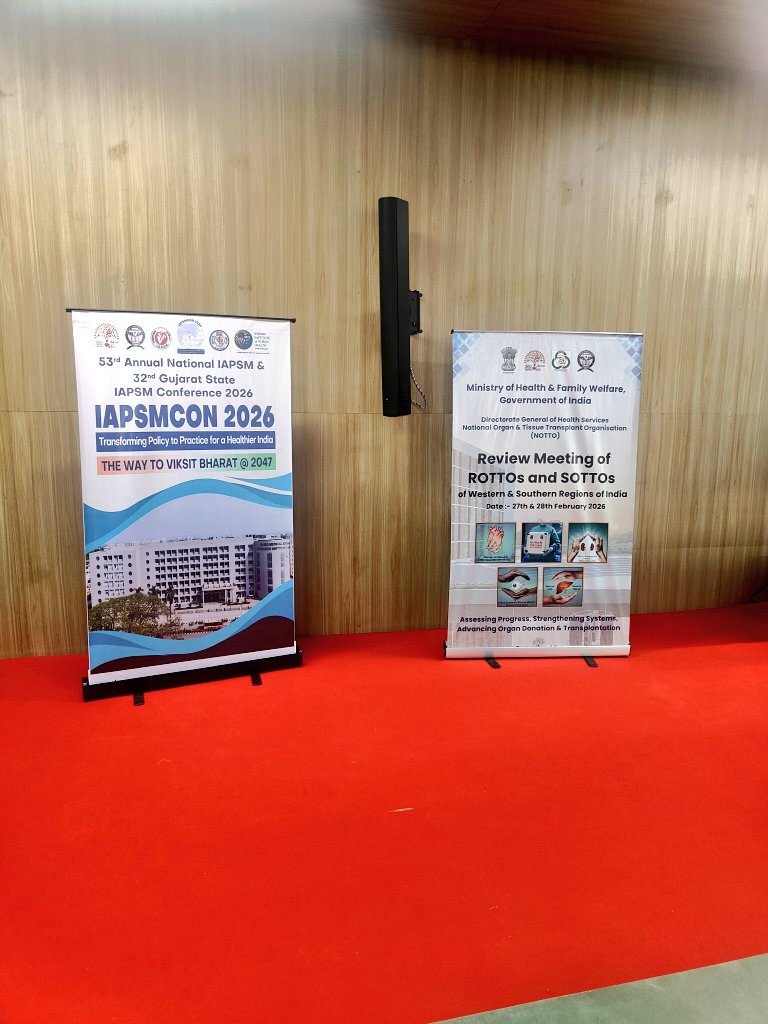 DoctorsTribe's tweet photo. Glimpse Of Day 2 Review Meeting of
ROTTOs and SOTTOs
of Western &amp; Southern Regions of India at IAPSMCON 2026 Namo Meri Medical College Silvassa @MoHFW_INDIA @PMOIndia @ICMRDELHI @WHO @NottoIndia @IAPSM_Official @OrganDonationIn @OrganDonation_ @WHOSEARO @UNDP @UN @USAID @UNICEF https://t.co/eLgQqqsaCI