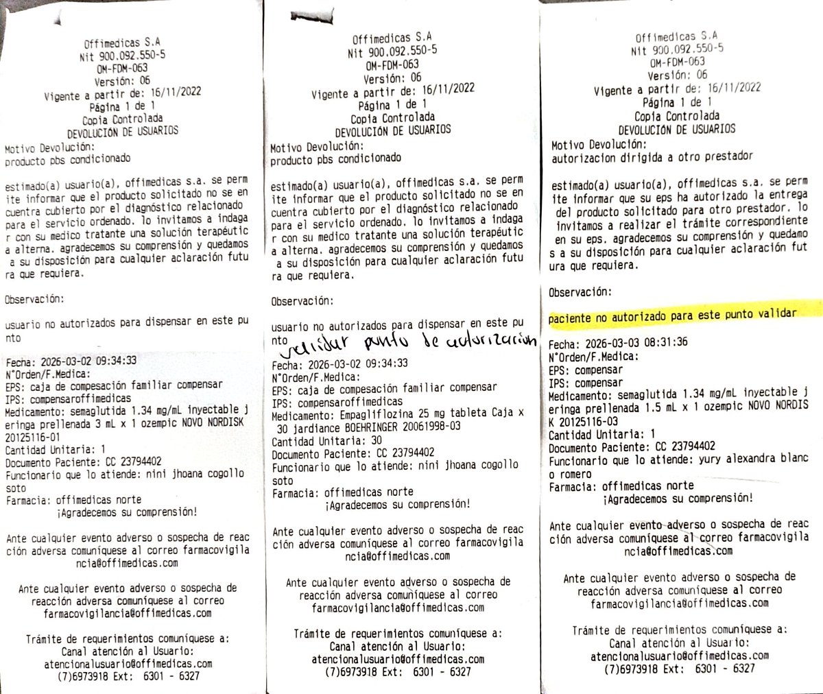 AnzuetaJimmy's tweet photo. Señores @Compensar_info llevo 3 días intentando reclamar los medicamentos de mi mamá y no dan respuesta @MinSaludCol @Supersalud https://t.co/C494j6uqY4