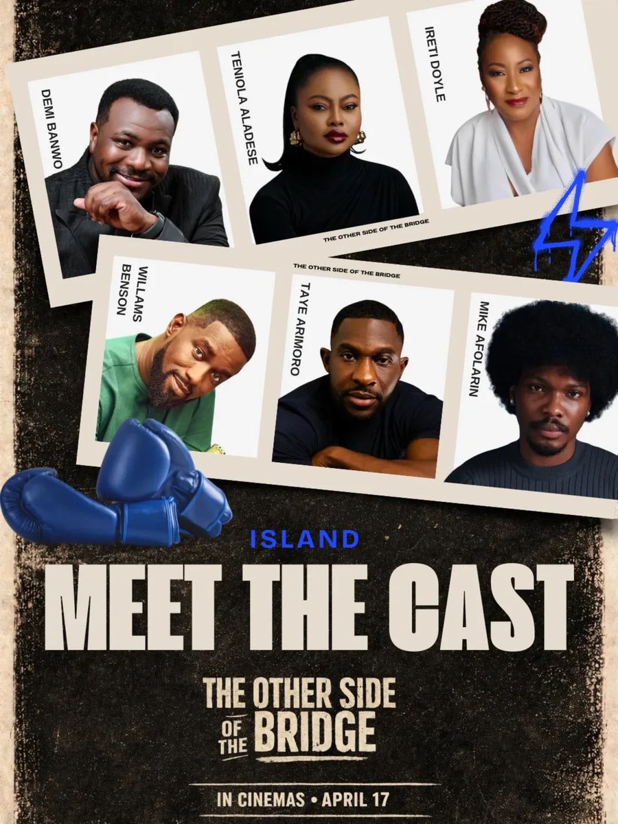 FilmOneng's tweet photo. Meet the faces of each side 🔥
Team Island vs Team Mainland, the lines are officially drawn. Which side are you on? No fence sitting. Pick your side in the comments.
The Other Side of The Bridge hits cinemas nationwide April 17th. Stay ready.
Distributed by @filmoneng
#TOSOB
#TheOtherSideOfTheBridgeFilm
#TeamIsland
#TeamMainland
#DropTheShould