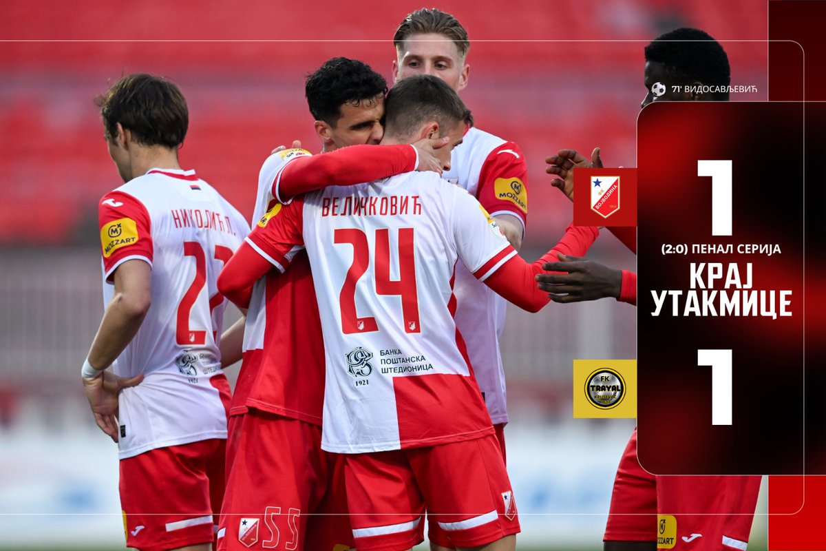 Niko nikada kao - Matija Gočmanac! 

Vošin čuvar mreže je odbranio 4/4 penala i odveo Vojvodinu u polufinale! 

Kup je naš! fkvojvodina.rs/gocmanac-za-is…