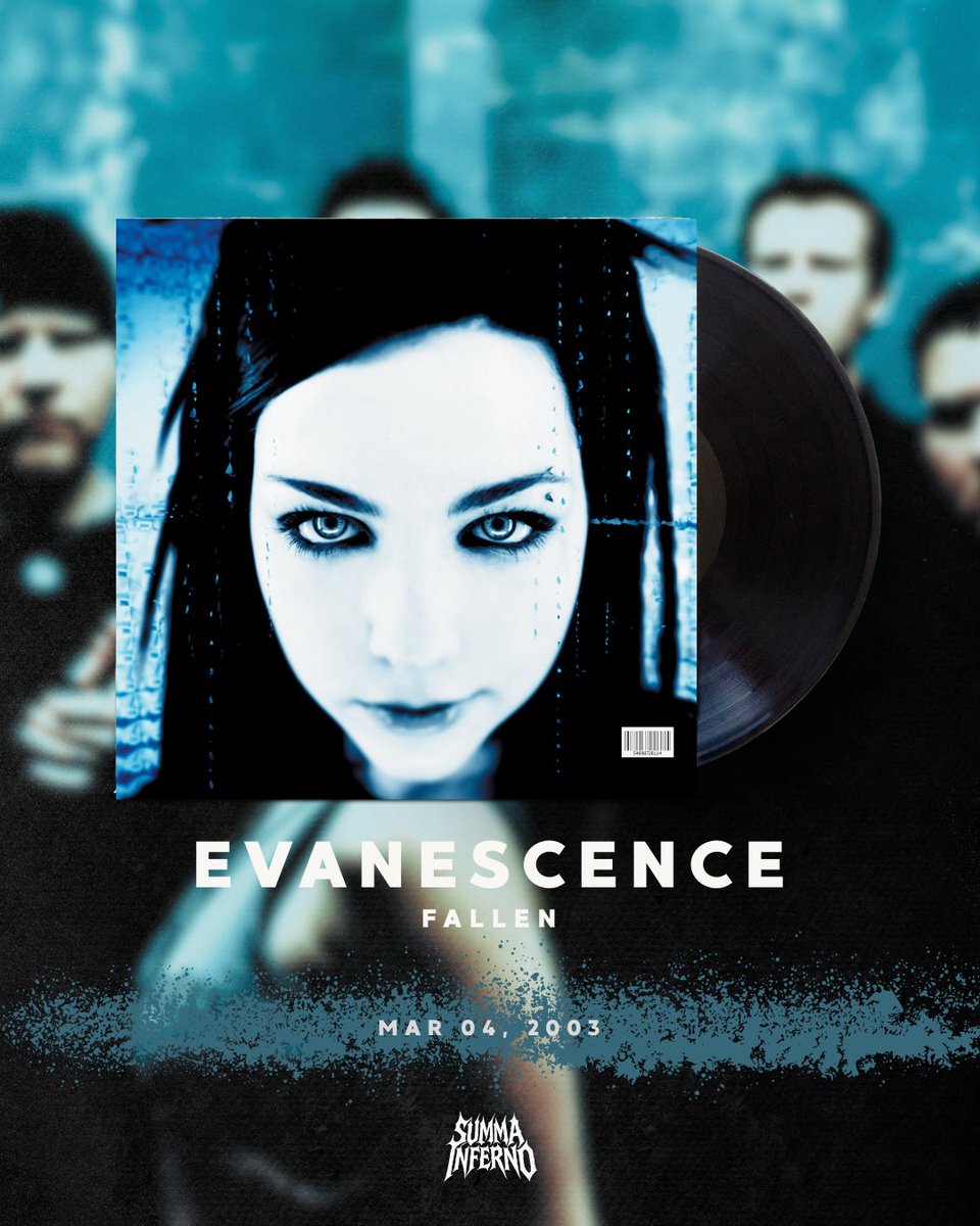 summainferno's tweet photo. El 4 de marzo de 2003 se lanzó Fallen.
El álbum que convirtió a Evanescence en un fenómeno mundial.
23 años después, su impacto sigue resonando.

#Evanescence #Fallen #MetalAlternativo #OnThisDay #AniversarioDeÁlbum #Rock2000s https://t.co/d7lqwWpXLz