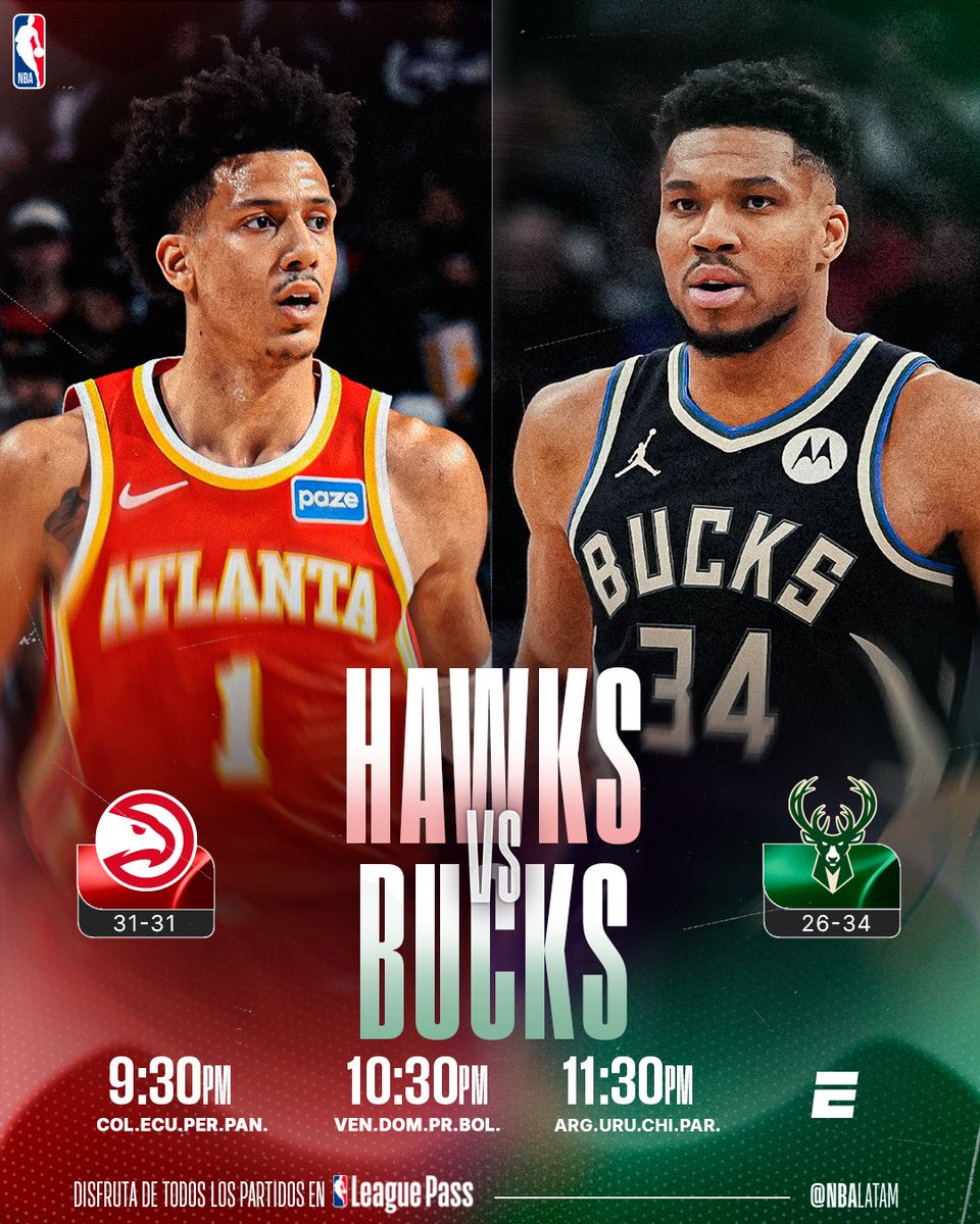 NBALatam's tweet photo. Doble tanda de juegazos en la #NBAxESPN 🔥 https://t.co/eBm5MwV9Hn