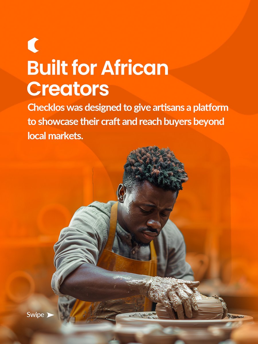 Checklos__'s tweet image. Checklos is a platform built to help African creators reach global buyers.

Your craft deserves a global stage.

Join Checklos and start selling to buyers beyond boarders
#Checklos #globalstage #GlobalBuyer