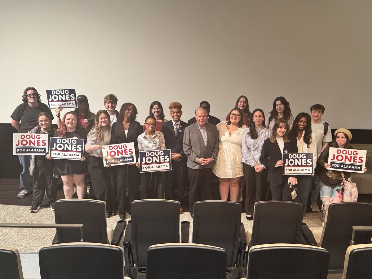 Had a great conversation with the College Democrats at UAB earlier this week. Thanks to Robert Gaines, Jr. for moderating and to the students who asked very thoughtful, and often tough, questions. Their voices are powerful and important - and frankly often over looked. In this