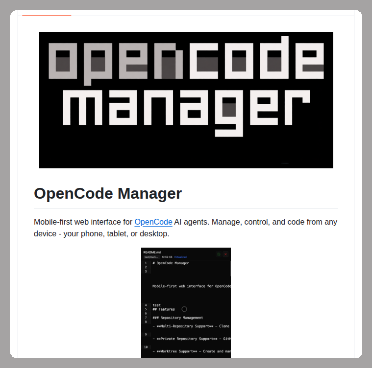 tom_doerr's tweet photo. Web interface for AI agents with Git integration

https://t.co/ExbS2r1POf https://t.co/UKjOAKizhz