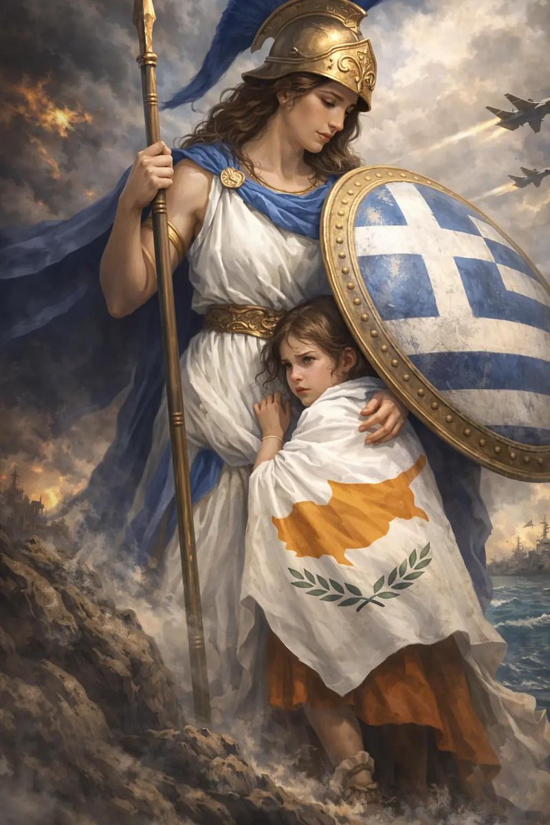From Olympus to the battlefield of today, the guardian never lowers her shield. #cyprus #greece