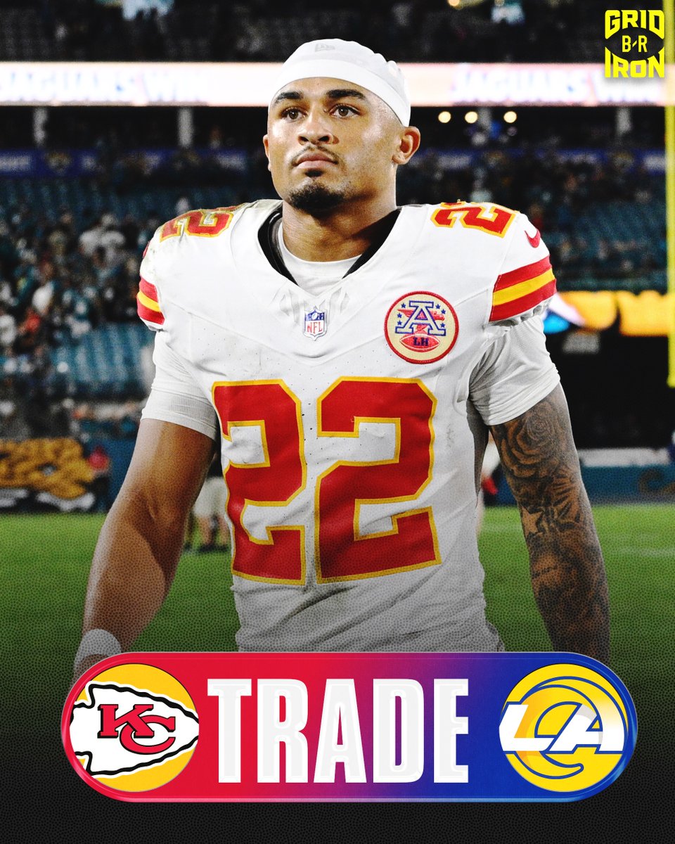 brgridiron's tweet image. BREAKING: Chiefs are trading CB Trent McDuffie to the Rams, per @AdamSchefter 

Rams receive:
CB Trent McDuffie

Chiefs Receive:
2026 1st-round pick (No. 29)
5th-round pick
6th-round pick
2027 3rd-round pick