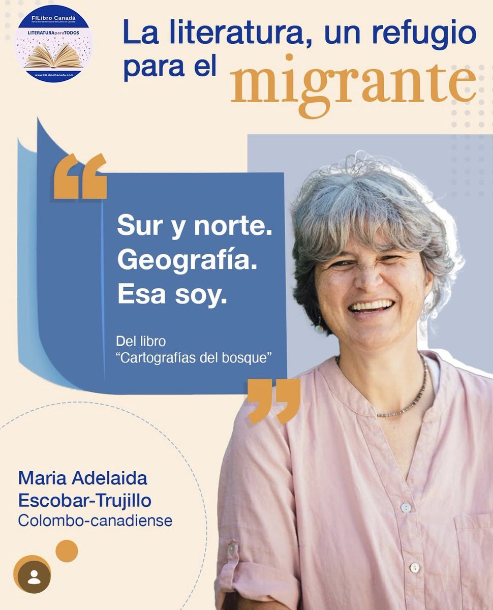 FILibroCanada's tweet photo. Recordando escritores hispano-canadienses que han participado en @FILibroCanada 

María Adelaida Escobar Trujillo. 

#FilLibro #Canadá #Escritores https://t.co/knPNyUdDWc