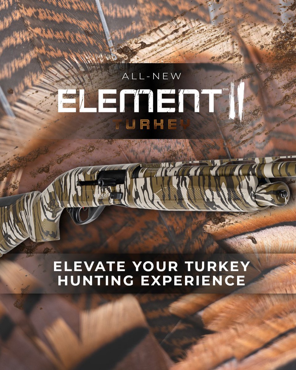weatherbyinc's tweet image. The BEST VALUE in the Turkey woods.

Introducing the Element II® Turkey. 22 inch barrels, drilled and tapped, and finished in Original Bottomland.

Available in 12 or 20 gauge.
#Weatherby