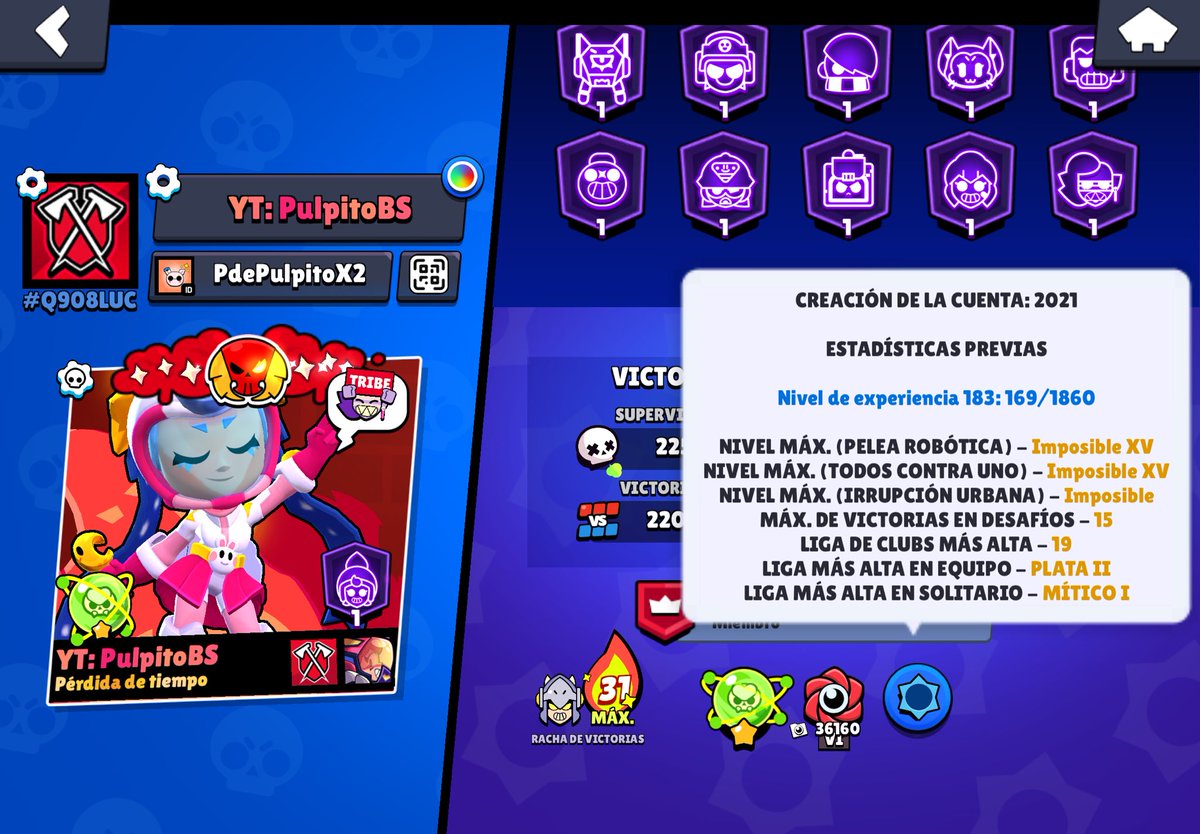 PdePulpito's tweet photo. acabo de encontrar un bug (para variar) visual en los perfiles. ahora en la liga de clubs, en vez de salir el nombre de la liga (mitico, legendario, maestro, etc.) sale el numero que supongo que es el correspondiente al rango. en mi caso 19 seria masters #BugStars https://t.co/Ymy4OHApIQ