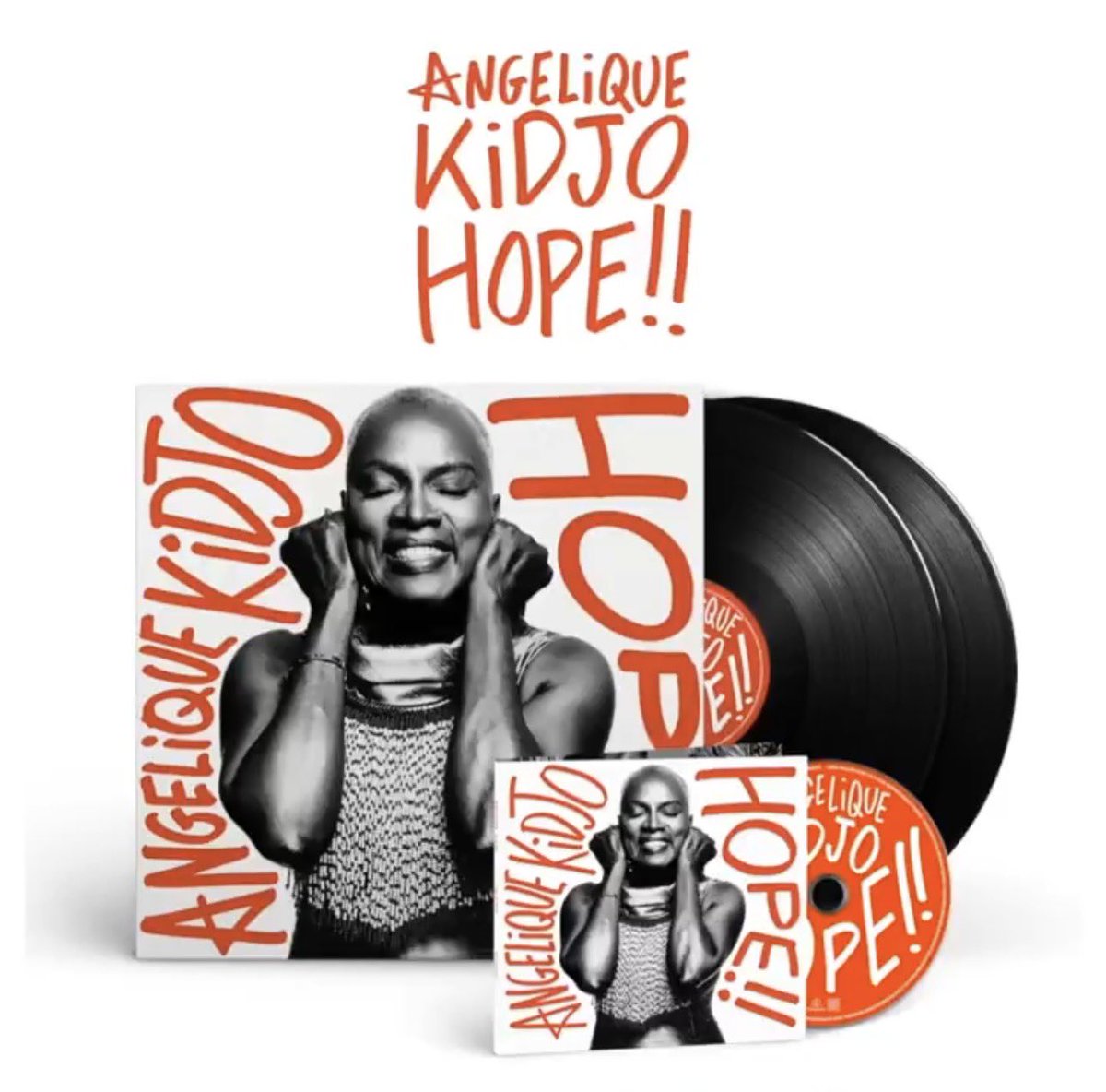 AlbumTalksHQ's tweet photo. 🚨5-Time Grammy winning icon, Angelique KIDJO announces new album “HOPE!!”, out April 24. 💿

— Including a STACKED feature list! 🙆🏽‍♂️⤵️ https://t.co/PwtdQ8oUeO