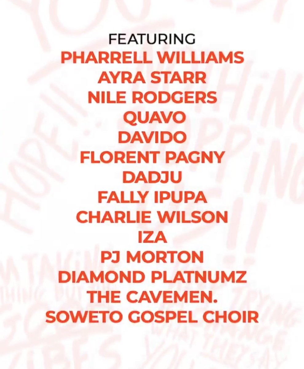 🚨5-Time Grammy winning icon, Angelique KIDJO announces new album “HOPE!!”, out April 24. 💿

— Including a STACKED feature list! 🙆🏽‍♂️⤵️