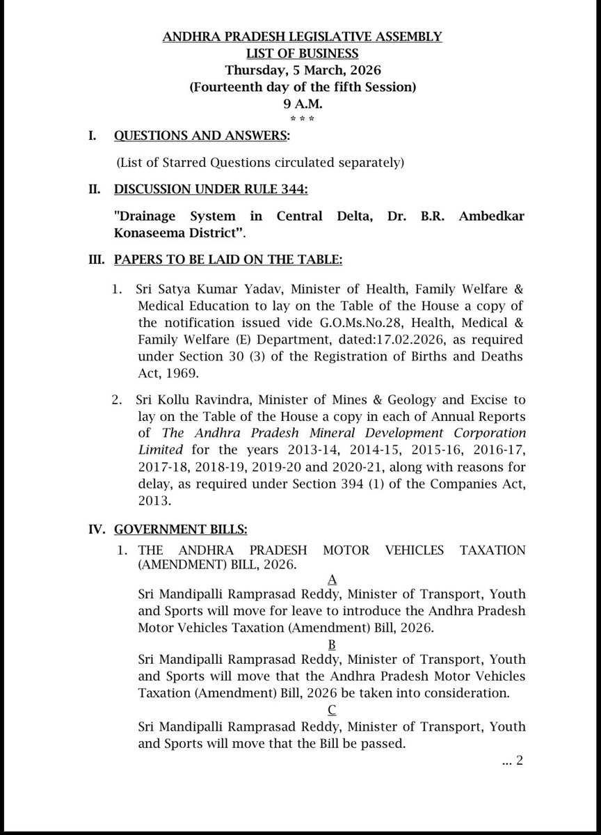 Legislative Assembly, Andhra Pradesh tweet media