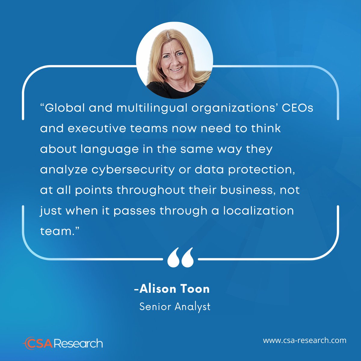 CSA Research tweet media