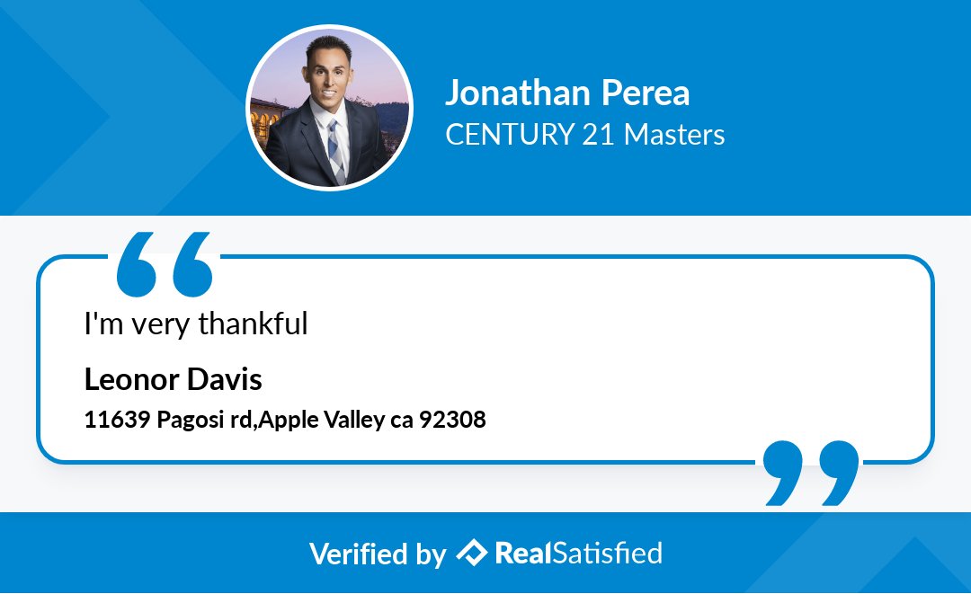Jonperea's tweet photo. Join me in celebrating another happy client. https://t.co/h70amvc4r7 via @realsatisfied https://t.co/JFZT1dZivn