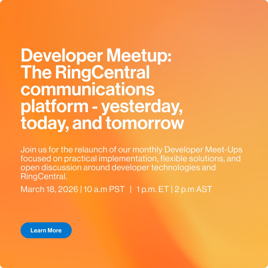 RingCentral Developers tweet media