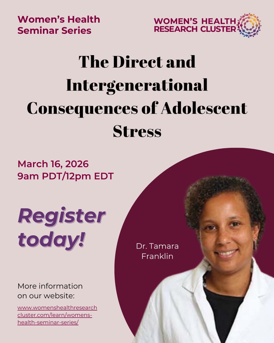 Women's Health Research Cluster tweet media